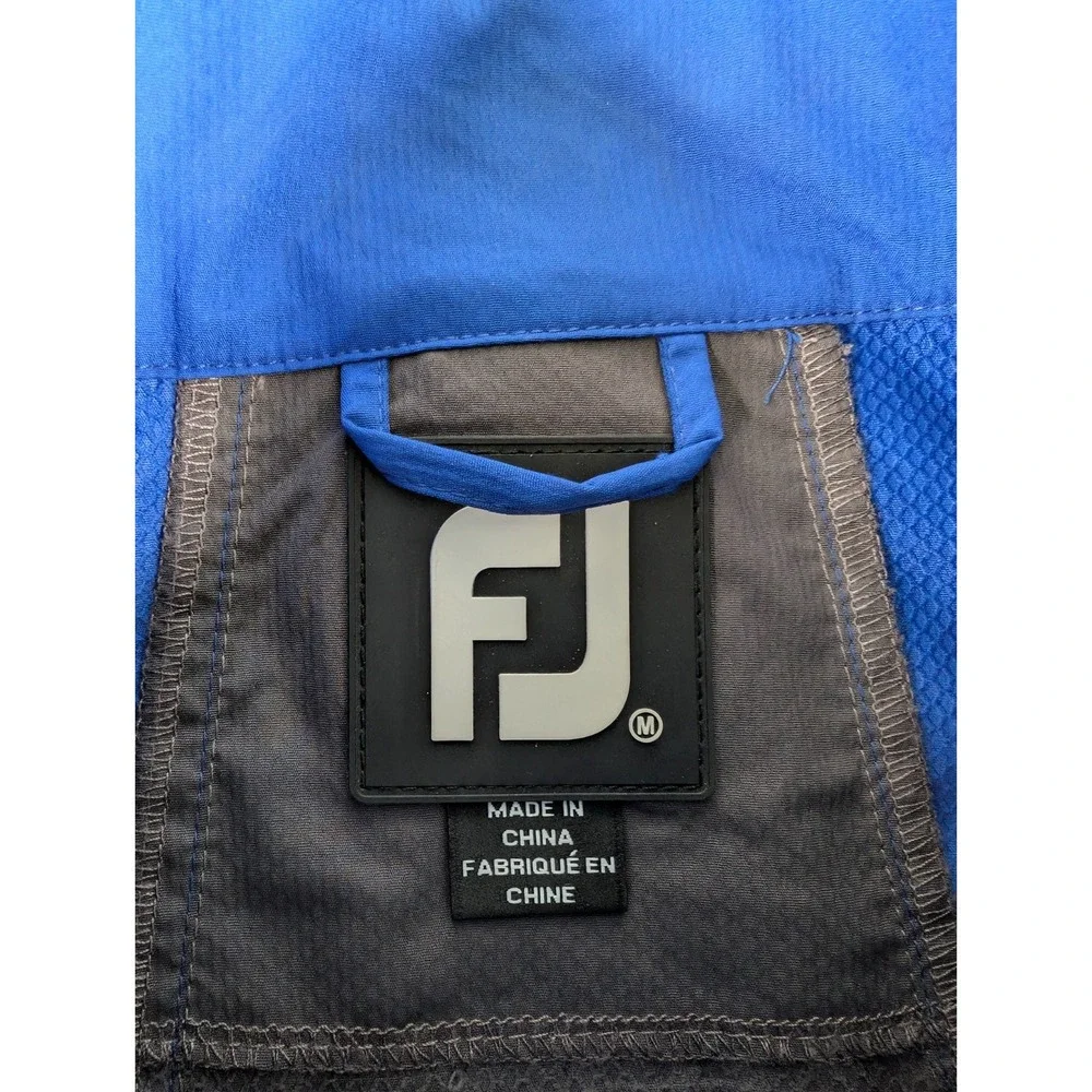 FootJoy Sport Golf Windshirt Mens‎ Medium Gray Blue Golf Performance Lightweight